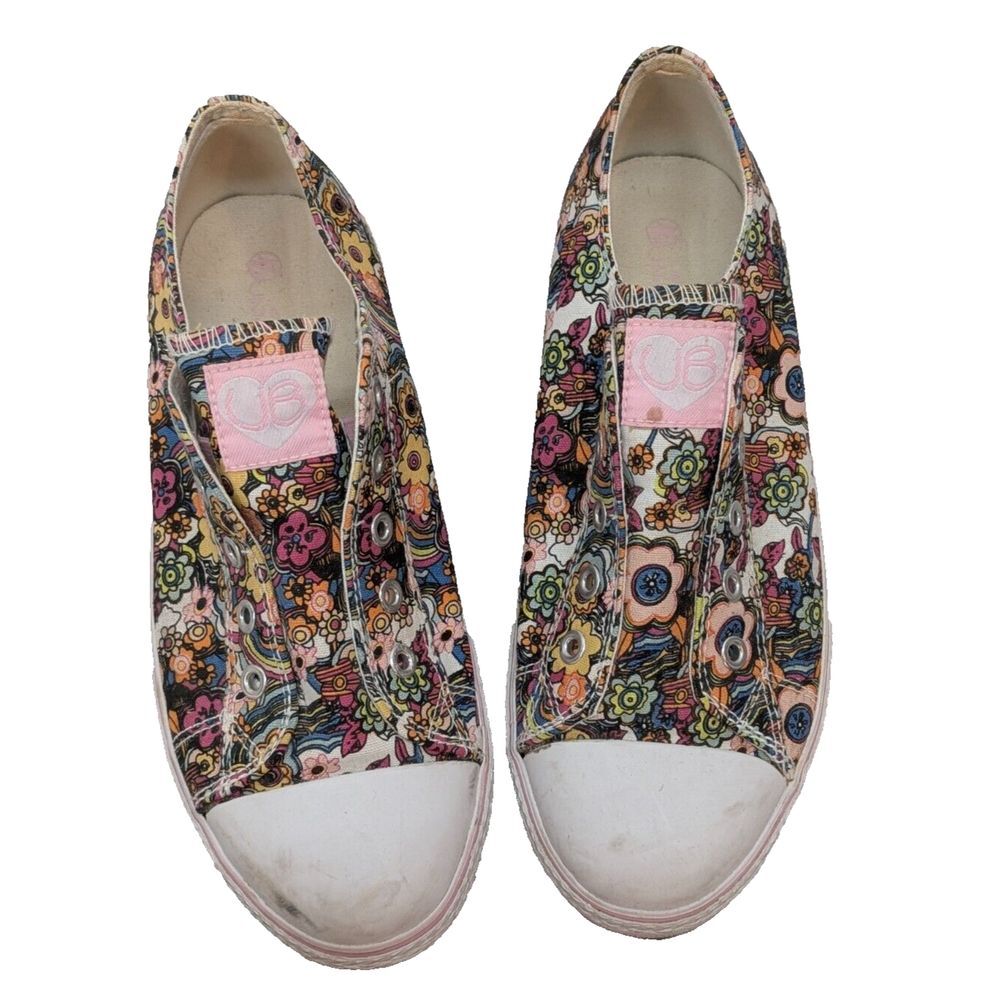 Union Bay Slip‎ On Sneakers Flower Mania Boho Casual Women's Size 8M